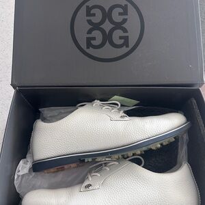 G/FORE White Leather Athletic Golf Shoes